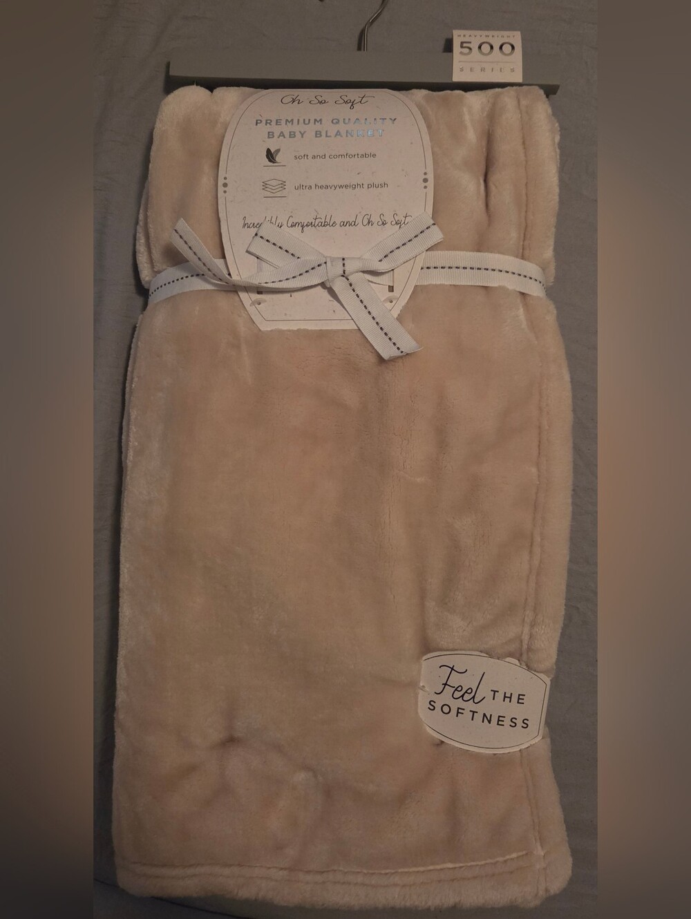 Plush Baby Blanket - Cream